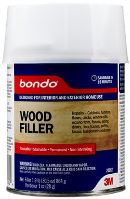 Bondo Wood Filler, 20082, 1 Quart, 3 per case