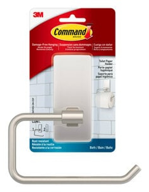 Command Bath Satin Nickel Toilet Paper Holder BATH53-SN-ESF  Case of 8