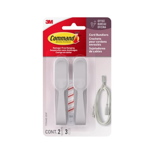 Command Cord Bundlers 17304AO-2ESF, (2 bundler, 3 strip)  Case of 24