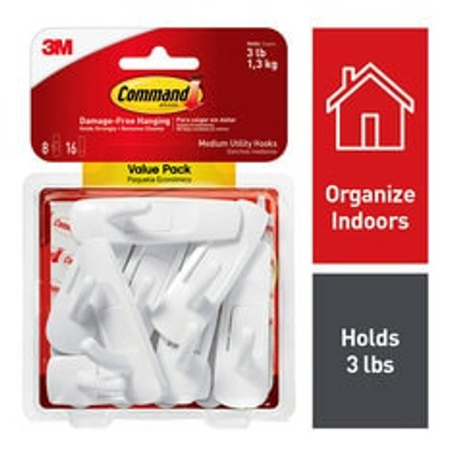 Command Medium Utility Hook Value Pack 17001-8ES  Case of 12