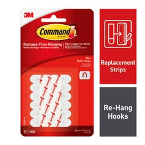 Command Mini Refill Strips 17020-ES  Case of 36