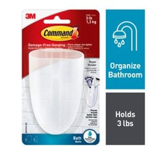 Command Razor Holder with Water-Resistant Strips BATH16-ES  Case of 6