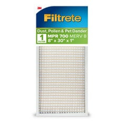 Filtrete Electrostatic Air Filter 700 MPR 7129-4, 8 in x 30 in x 1 in (20.3 cm x 76.2 cm x 2.5 cm) Case of 4