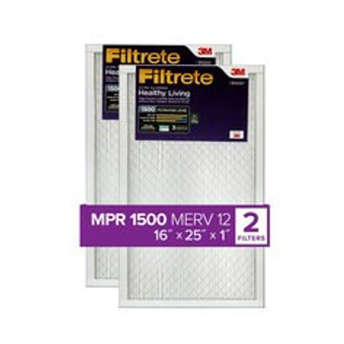 Filtrete Ultra Allergen Reduction Filter UR01-2PK-1E, 16 in x 25 in x 1 in (40.6 cm x 63.5 cm x 2.5 cm) Case of 1