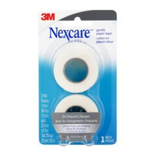 Nexcare Gentle Paper First Aid Tape 781-6PK-SIOC, 1 in x 10 yds, Carded  Case of 3