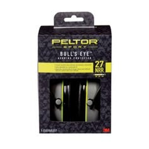 Peltor Sport Bull's Eye Hearing Protector, 97041-PEL-6C, 27 NRR
Black/Gray