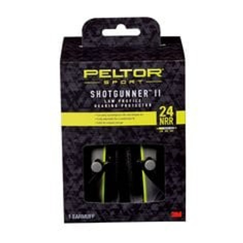 Peltor Sport Shotgunner II Low-Profile Hearing Protector,
97040-PEL-6C, 24 NRR Black/Gray
