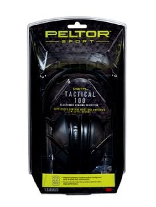 Peltor Sport Tactical 100 Electronic Hearing Protector, TAC100-OTH, 4/CV