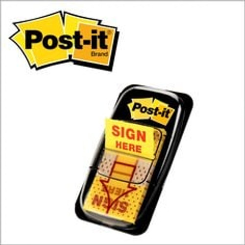 Post-it Sign Here Flags 680-SH12, 1 in. x 1.7 in. (25.4 mm x 43.2 mm)
100 TTL   Case of 4