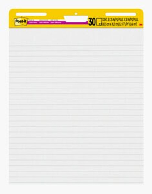Post-it Super Sticky Easel Pad Lined 561WLSS, 25 in x 30 in (63.5 cm x 76.2 cm), (30 Sheets-Pad,)  Case of 4