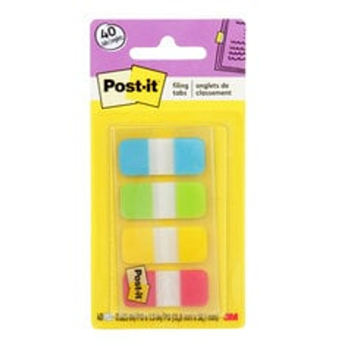 Post-it Tabs 676-ALYR, .625 in. x 1.5 in. (15,8 mm x 38,1 mm)  Case of 24
