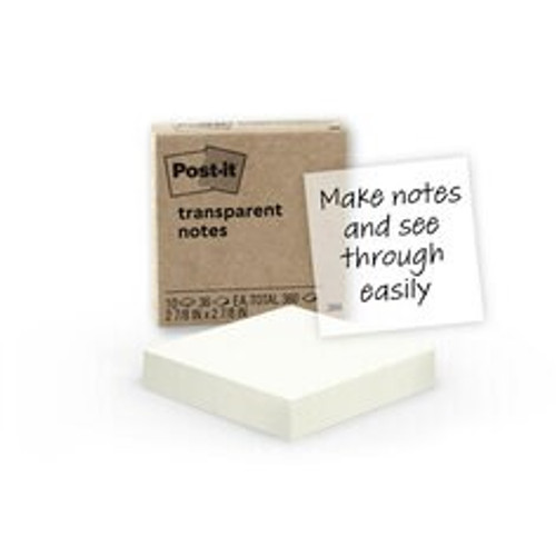 Post-it Transparent Notes 600-TRSPT-10PK  Case of 24