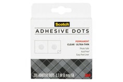 Scotch Adhesive Dots 010-200UT-CFT, Clear