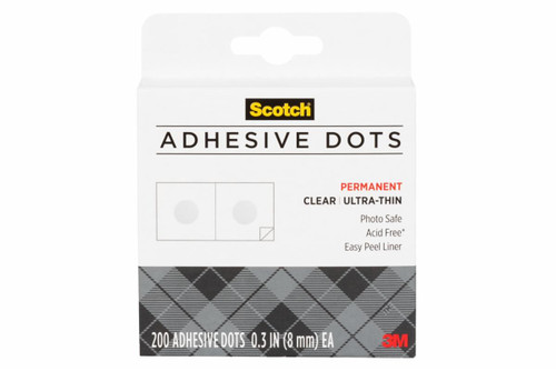 Scotch Adhesive Dots 010-200UT-CFT, Clear