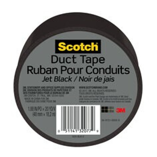Scotch Duct Tape 920-BLK-C, 1.88 in x 20 yd (48 mm x 18,2 m), Black