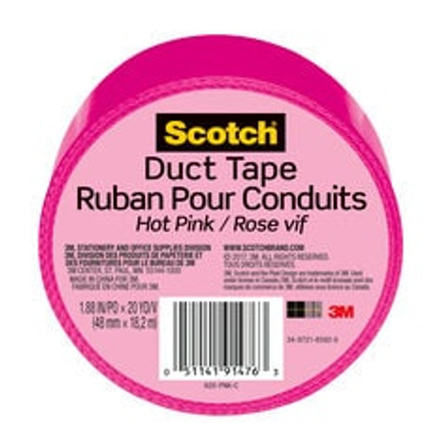 Scotch Duct Tape 920-PNK-C, 1.88 in x 20 yd (48 mm x 18,2 m), Pink