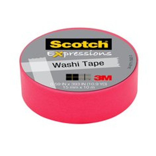 Scotch Expressions Tape C314-PNK, .59 in x 393 in (15 mm x 10 m)