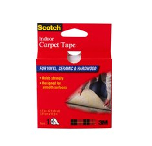 Scotch Indoor Carpet Tape CT2010, 1.5 in x 42 ft (38.1 mm x 12.8
m), Carpet Tape