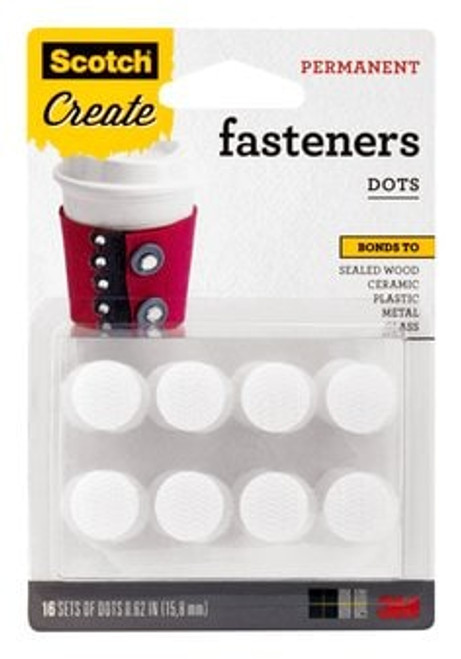 Scotch Indoor Fastener Dots RF7060-CFT, 5/8 in (16 Sets)