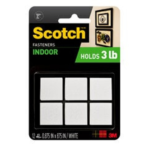 Scotch Indoor Fasteners RF7020, 7/8 in x 7/8 in (22 mm x 22 mm)