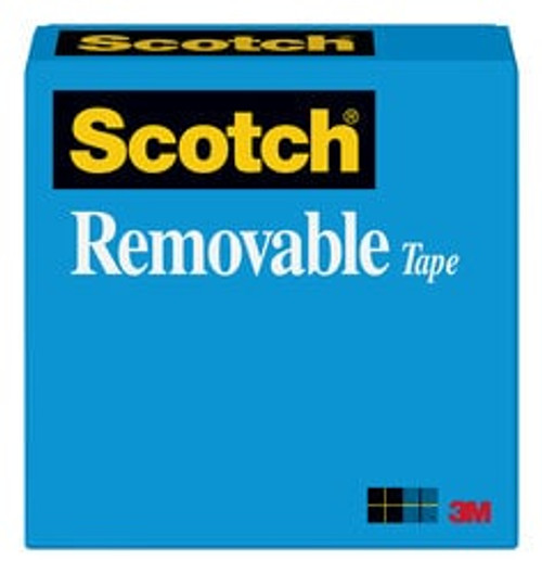 Scotch Removable Tape 811, 1/2 in x 1296 in Boxed