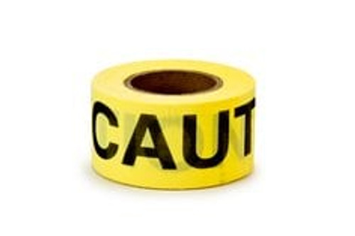 Scotch Repulpable Barricade Tape 516, CAUTION, 3 in x 150 ft, Yellow, 8
rolls/Case