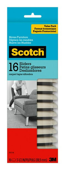 Scotch Sliders SP673-NA, Round, Hard 3.5-in 16/pk