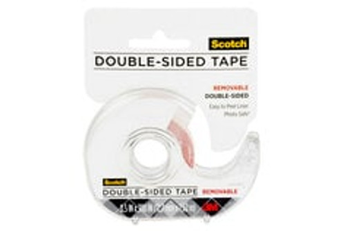 Scotch Tape Double Sided Removable 2002-CFT, 1/2 in x 300 in