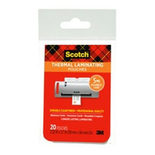 Scotch Thermal Pouches TP5851-20 Business Card 20 pack