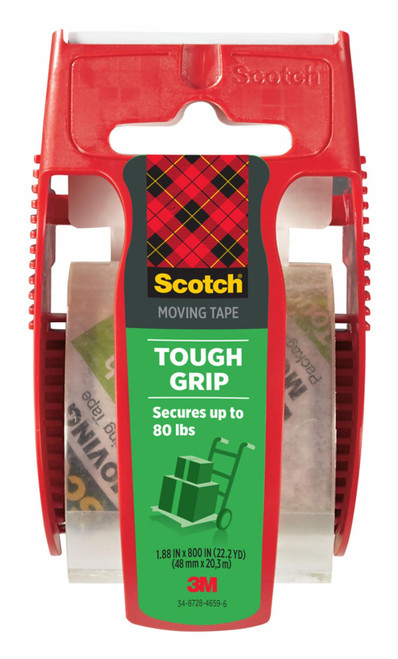 Scotch Tough Grip Moving Packaging Tape 150, 1.88 in x 22.2 yd (48 mm x
20,3 m)
