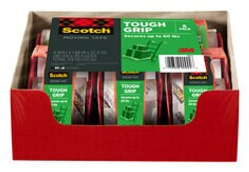 Scotch Tough Grip Moving Packaging Tape 150-6, 1.88 in x 22.2 yd (48 mm x 20,3 m)