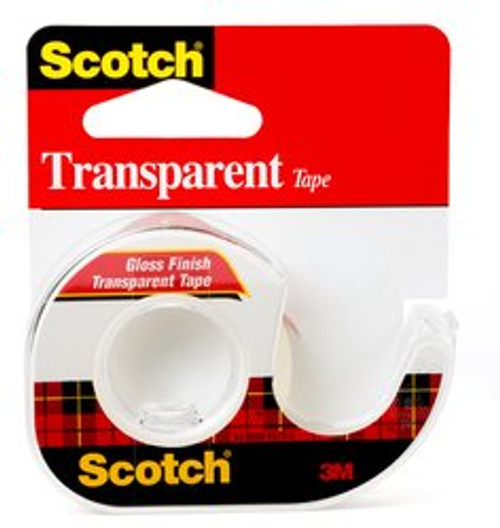 Scotch Transparent Tape 174, 1/2 in x 1000 in