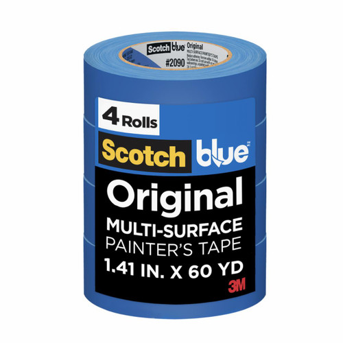 ScotchBlue Original Painter's Tape 2090-36EP4, 1.41 in x 60 yd (36mm x
54,8m), 4 rolls/pack