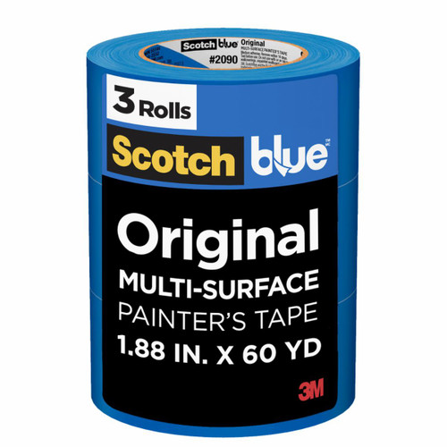 ScotchBlue Original Painter's Tape 2090-48EP3, 1.88 in x 60 yd (48mm x 54,8m), 3 rolls/pack