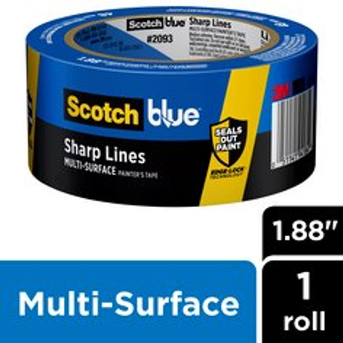ScotchBlue Sharp Lines Painter's Tape 2093-48NC, 1.88 in x 60 yd (48 mm
x 54,8 m)