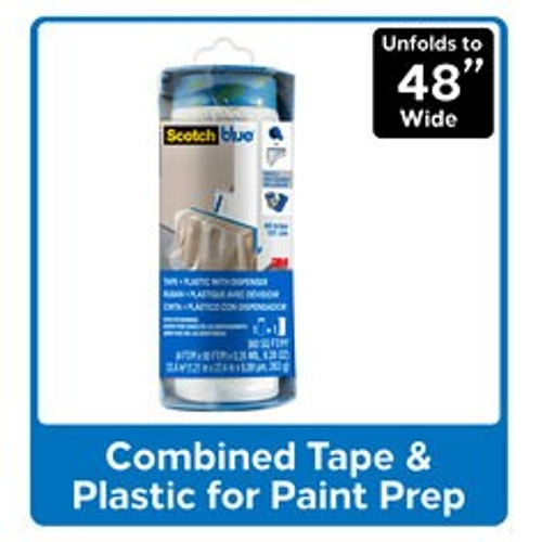 ScotchBlue Tape + Plastic with Dispenser PTD2093-48-L