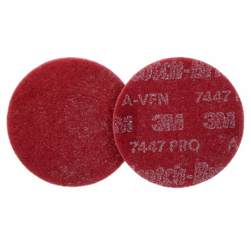 Scotch-Brite 7447 PRO Disc, PO-DC, A/O Very Fine, 5 in x NH, 100
ea/Case