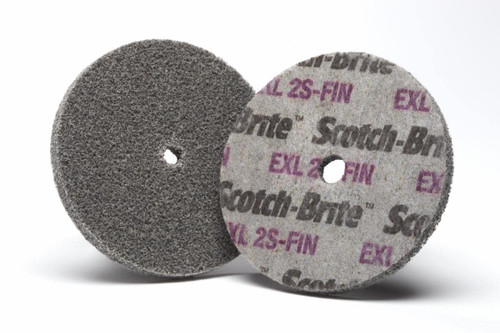 Scotch-Brite EXL Unitized Wheel, XL-UW, 2S Fine, 2 in x 1/4 in x 1/4
in, 60 ea/Case