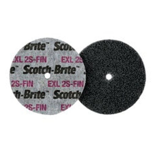 Scotch-Brite EXL Unitized Wheel, XL-UW, 2S Fine, 3 in x 1/4 in x 3/8
in, 40 ea/Case