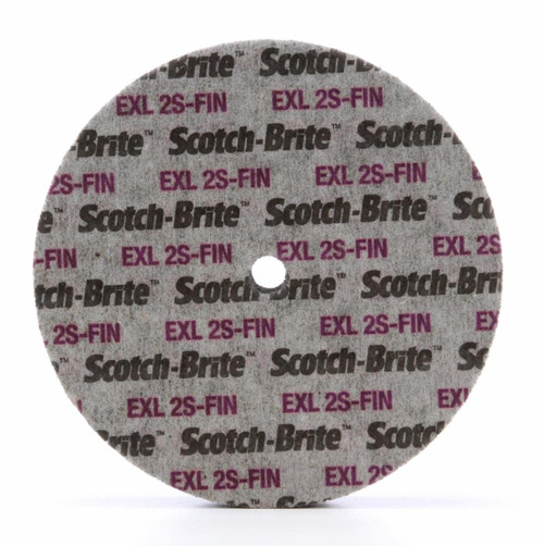 Scotch-Brite EXL Unitized Wheel, XL-UW, 2S Fine, 6 in x 1/2 in x 1 in,
4 ea/Case