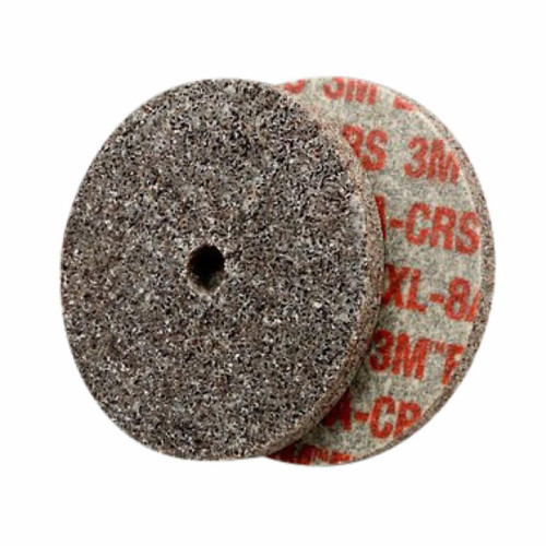 Scotch-Brite EXL Unitized Wheel, XL-UW, 8A Coarse, 3 in x 1/4 in x 3/8
in, 40 ea/Case