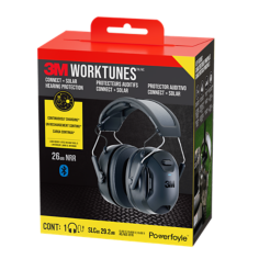 3M WorkTunes Connect + Solar Wireless Hearing Protector with Bluetooth® Technology 90573-DC, Case of 3