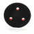 3M Xtract Low Profile Back-up Pad, 20350, 3 in x 1/2 in x 1/4 in-20 External, 3 Holes, Red Foam, 10 ea/Case
