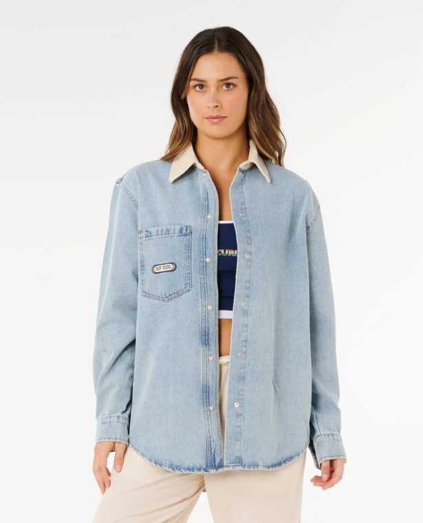 Surfside Relaxed Denim Shirt 2026