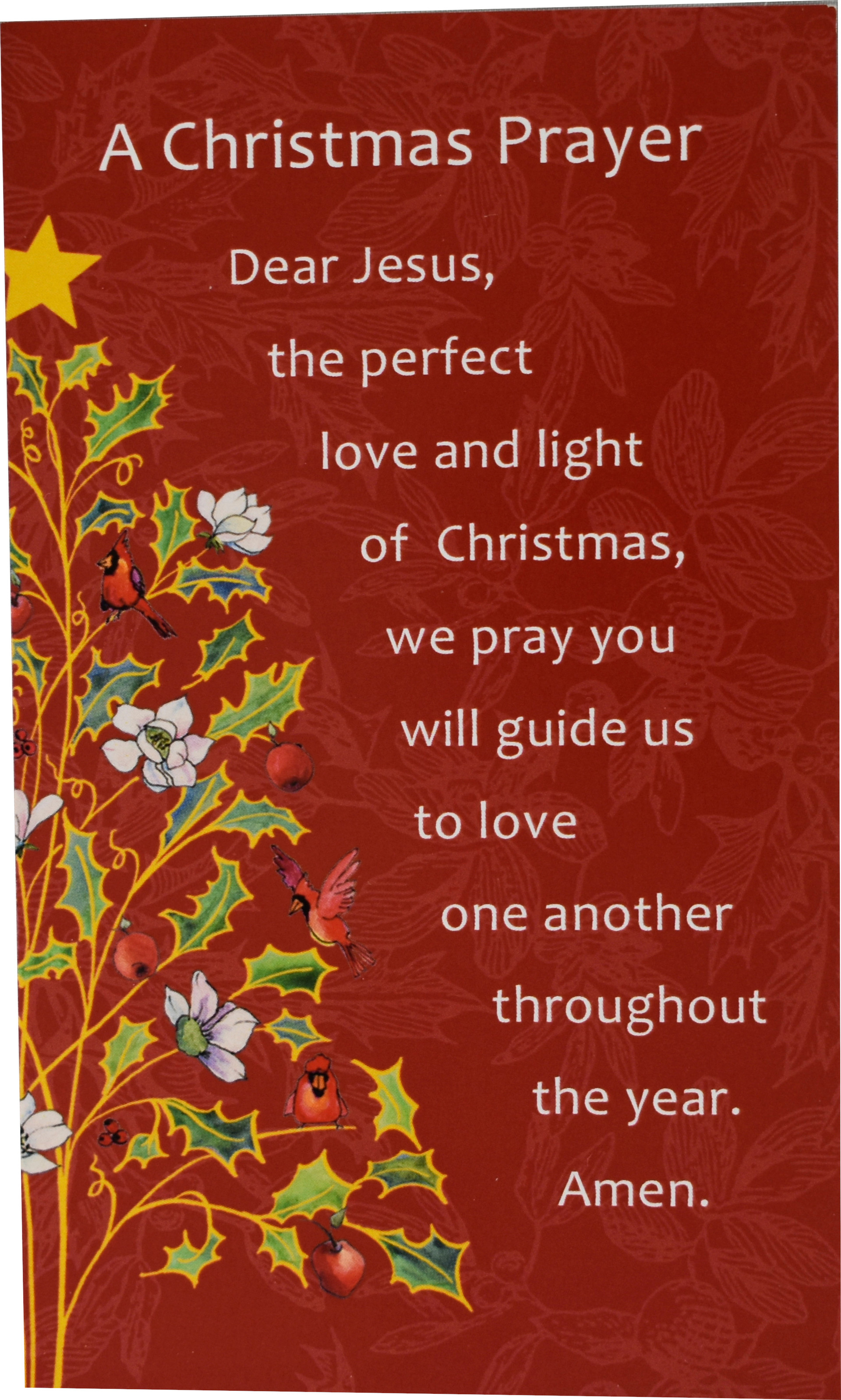 A Christmas Prayer Holy Card Our Daily Bread Catholic Gifts