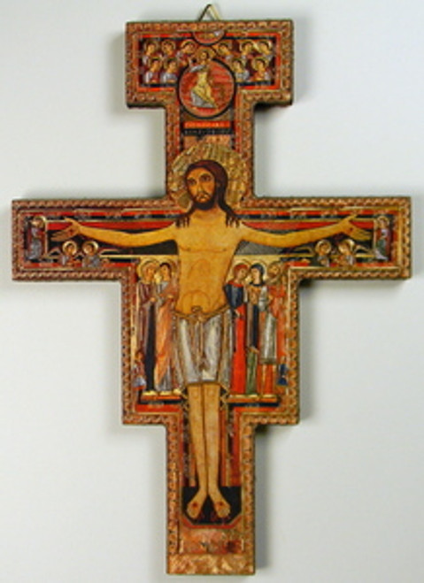 San Damiano Crucifix Plaque 9 1/2"