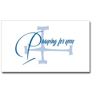 Praying for you Folded Note Cards with Envelopes