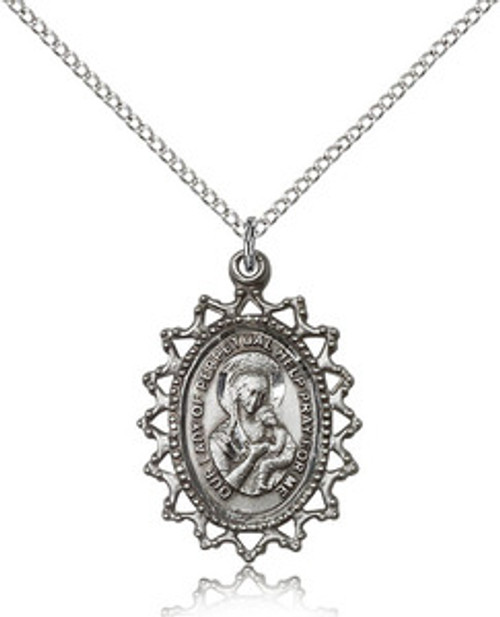 Our Lady of Perpetual Help Sterling Medal
Stainless Chain