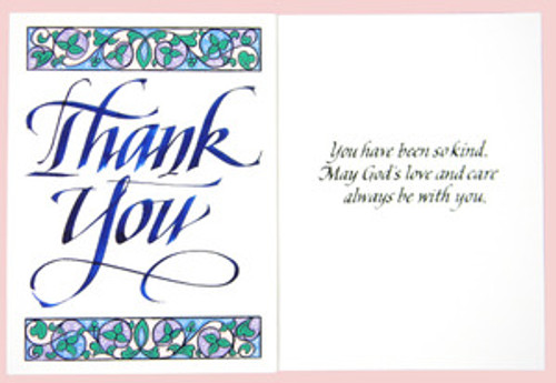Thank You Calligraphy Greeting Card