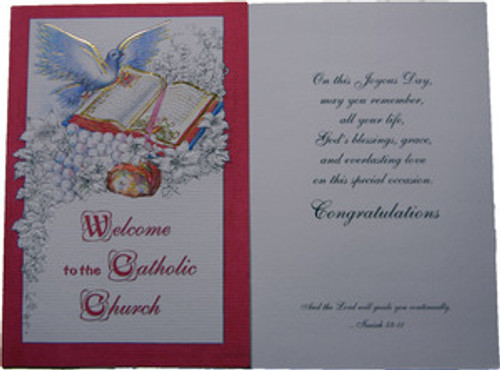 Welcome To The Catholic Church RCIA Greeting Card